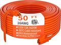 HUANCHAIN Indoor Outdoor Extension Cord 50 ft Waterproof, 16/3 Gauge Flexible by huanchain