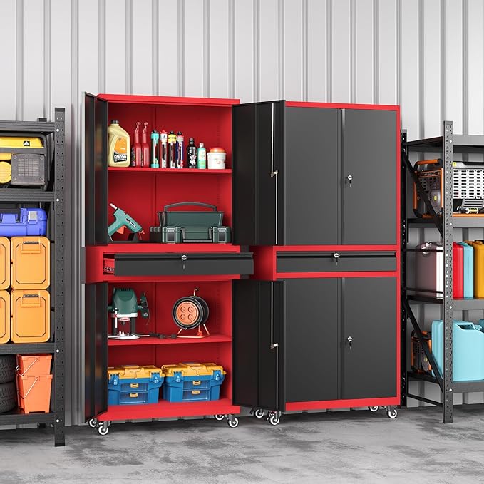 73" Metal Garage Storage Cabinet - Image 2