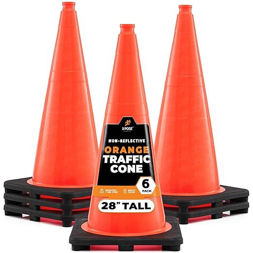Xpose Safety 28 Inch Orange Traffic Cones, Kids and Construction by XposeSafety