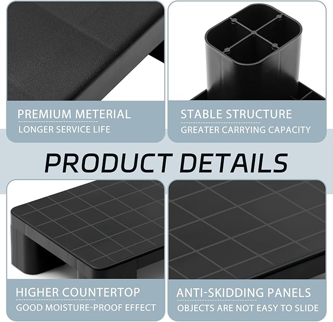 2 Pcs Plastic Pallet for Basement Storage Easy Stack Lightweight Floor Pallet - Image 3