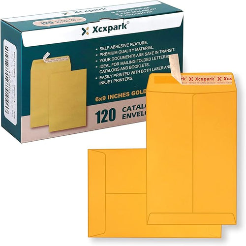 120 PCS 6x9 inches Security Catalog Envelopes Printable Self Seal Envelopes by Xxcxpark