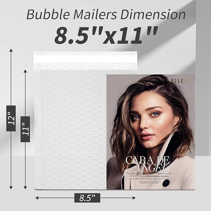 Bubble Mailers, 8.5x11 Waterproof Padded Envelopes - Image 2
