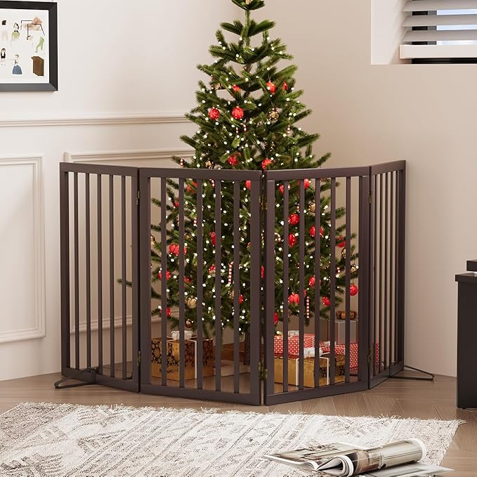 Dog Gates for Doorways, Tall Dog Gate Indoor, Foldable Pet Gates for Doorways - Image 6