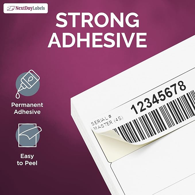 NextDayLabels – 4" x 1-1/3" Rectangular Sticker Labels - Image 6
