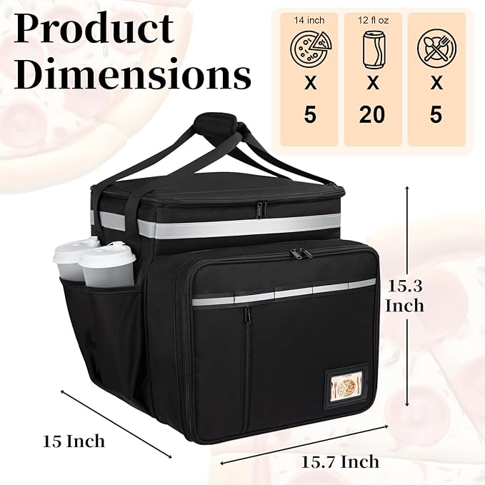 Food Delivery Backpack, Expandable Delivery Backpacks - Image 2