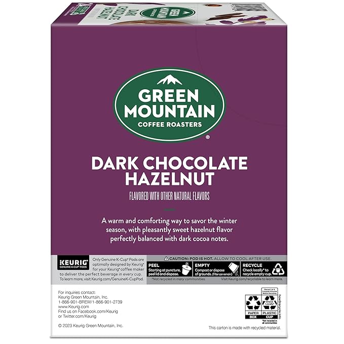 Green Mountain Coffee Roasters Dark Chocolate Hazelnut Coffee, Keurig Single - Image 14