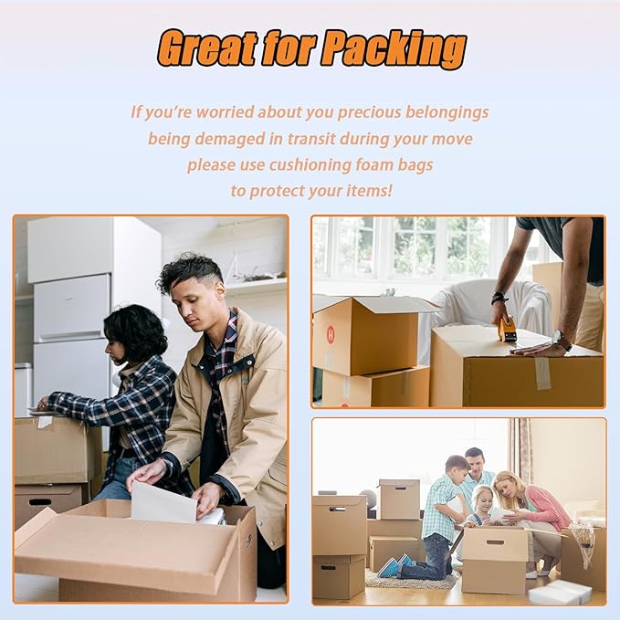 16'' x 20'' Large Cushion Foam Pouches, Cushioning Packing Foam Pouches - Image 7