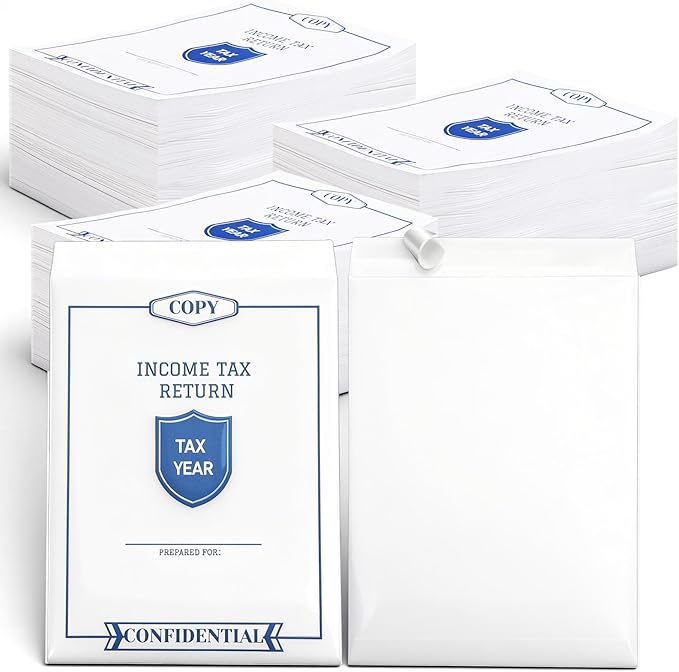 500 Pcs Income Tax Return Envelopes by Unknown