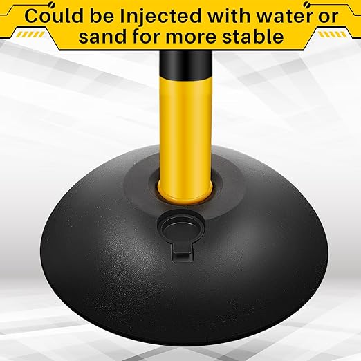 Amylove Plastic Stanchion Post Set, Traffic Warning Line Stanchion Crowd - Image 5