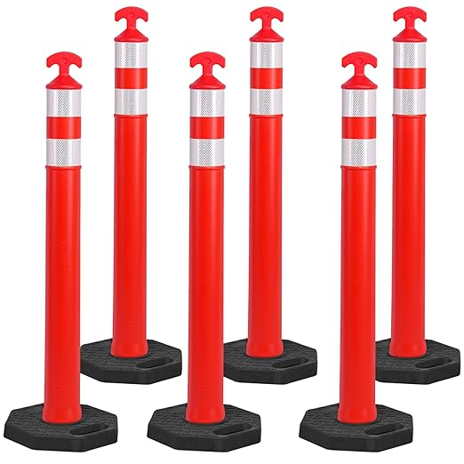 OrangeStar 42" Traffic Delineator Posts, Parking Lots by OrangeStar