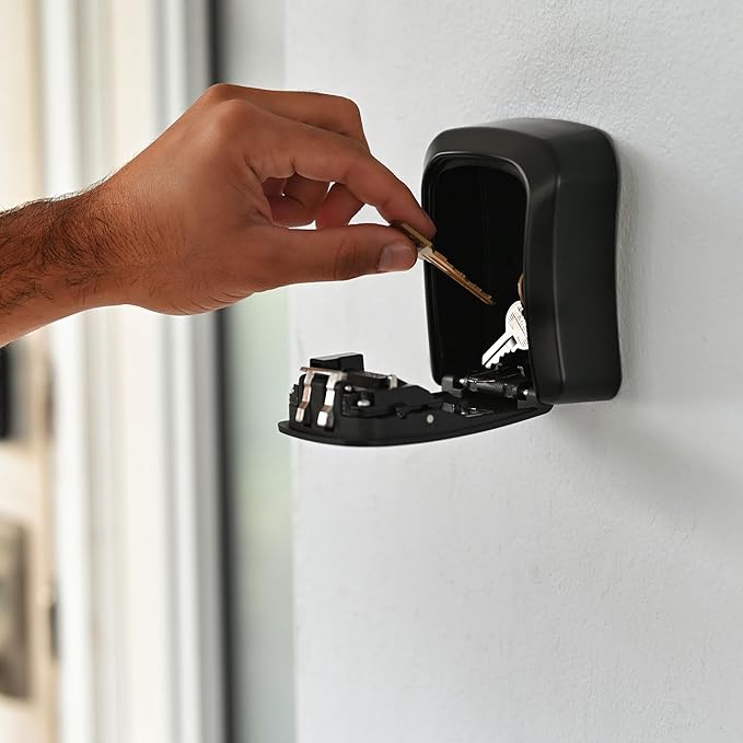 Iron Lock® Key Lock Box Wall Mount – Medium Waterproof Heavy-Duty Metal Safe - Image 4