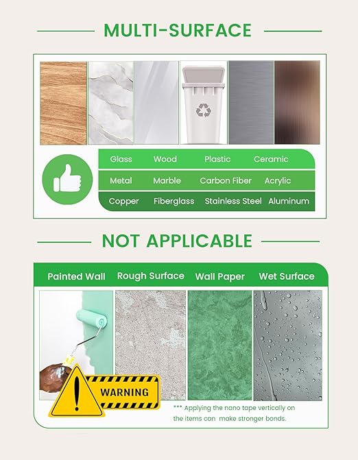 Double Sided Tape Heavy Duty, Transparent Strong Double Sided Adhesive Mounting - Image 5