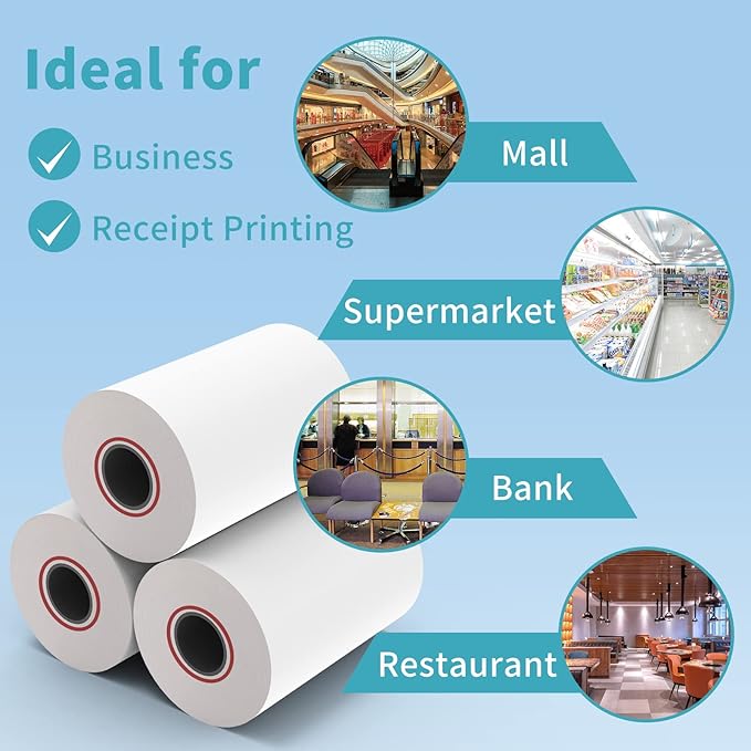 MFLABEL 3-1/8" Thermal Paper Rolls - Image 4