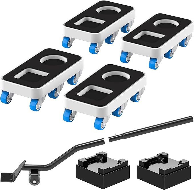 Furniture Dolly with Dual Groove Design: Furniture Sliders with 6 Wheels by KissCore