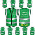 BeautyWill Custom Logo Safety Vest Class2 High Visibility Reflective Vest by BeautyWill