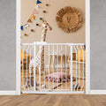 Wide Baby Gate for Stairs, Hallways by HOOOEN