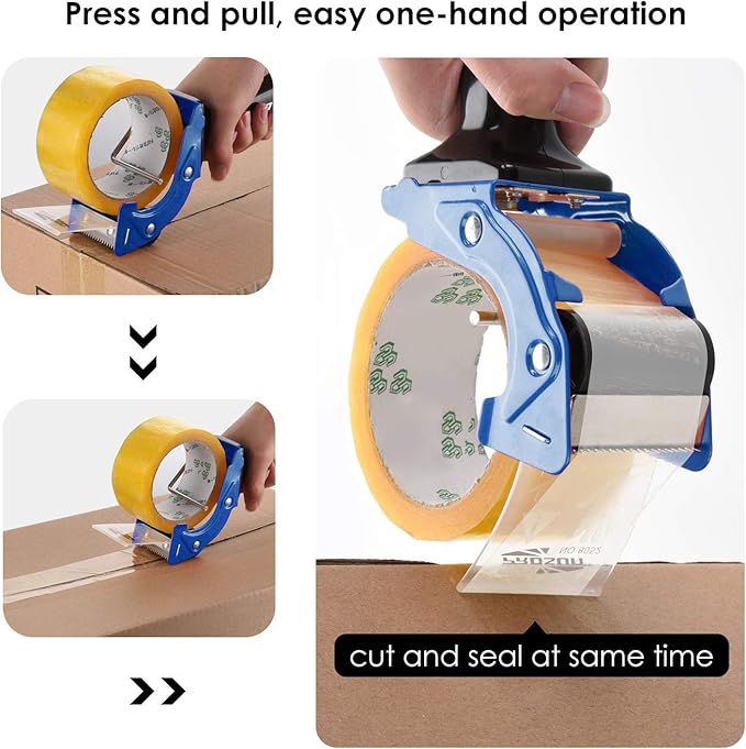Fast Reload 3 Inch Wide Large Tape Gun Dispenser Packing Packaging Sealing - Image 4