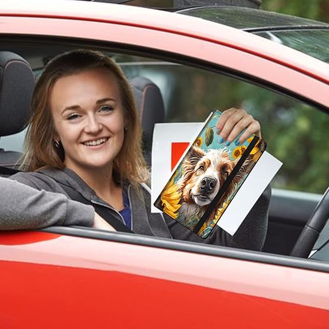 Car Registration and Insurance Holder, Leather Car Glove Box Organizer - Image 7