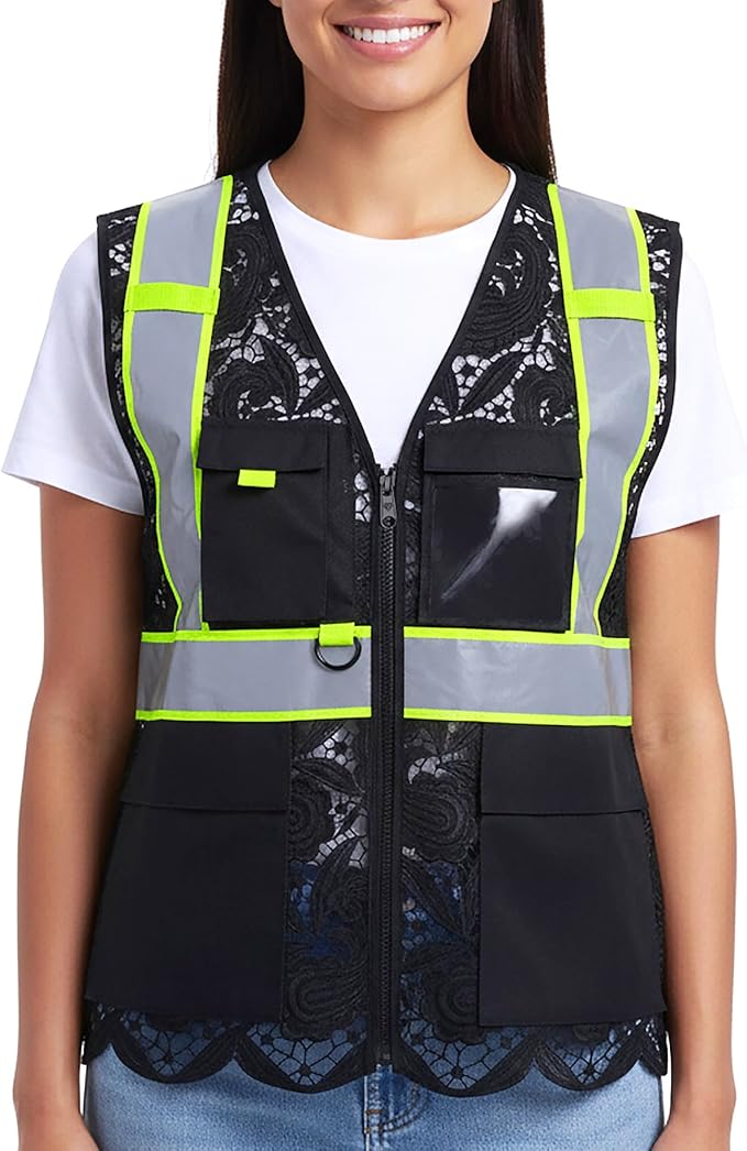 Lace-Mesh Safety Vest for Women & Men - Image 2