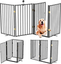 Metal Freestanding Dog Gate Outdoor-4 Panels by Unknown