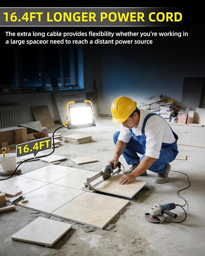 14400LM LED Work Light, 120W Flood Light - Image 4