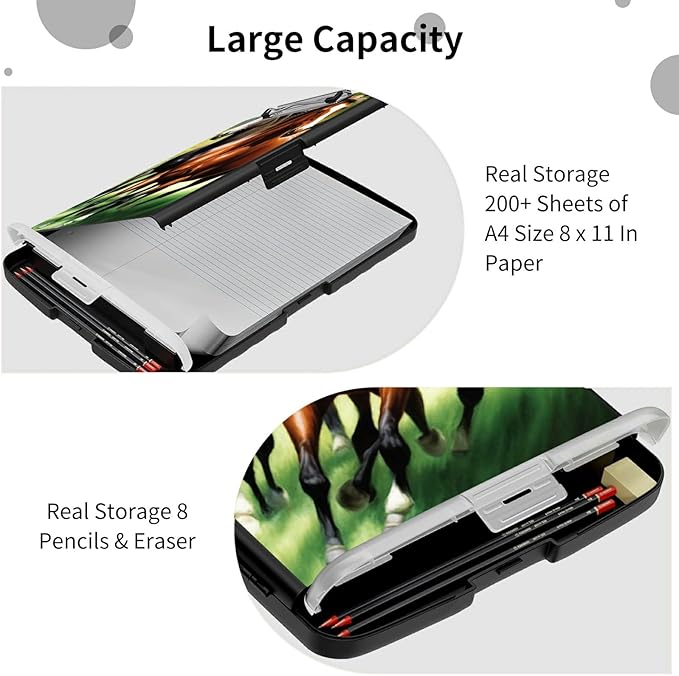 File Clipboard Storage with Pen Holder High Capacity Plastic Nursing Clipboards - Image 6