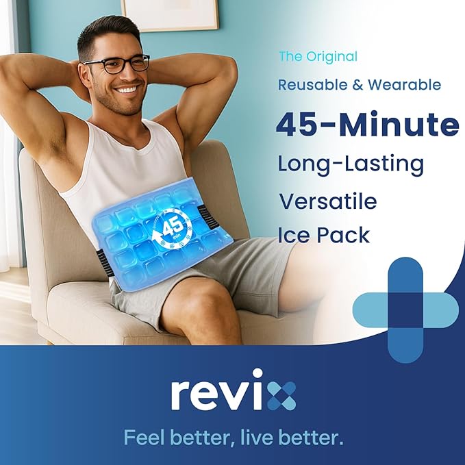 REVIX Large Ice Packs for Injuries Reusable, 45-Minute Long-Lasting Cold Therapy - Image 2