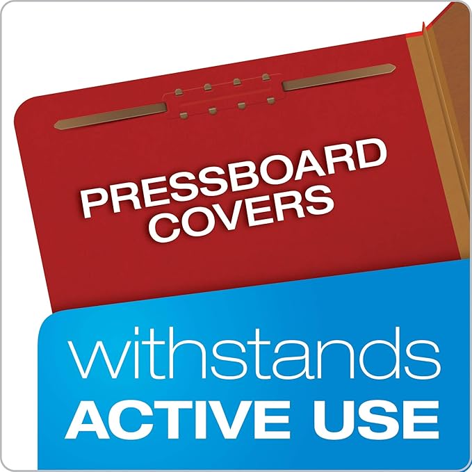 Pendaflex Pressboard Classification File Folders, 3 Dividers, 2/5 Tab Cut - Image 6