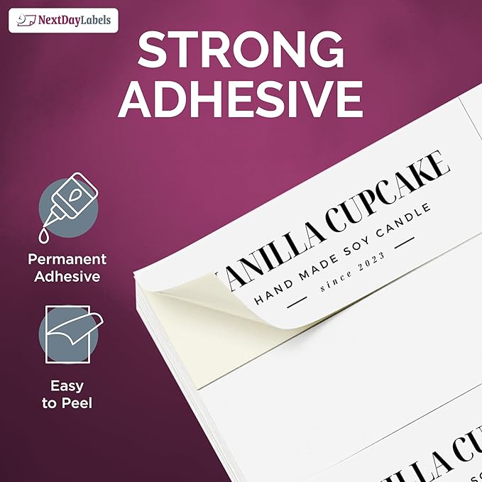 NextDayLabels - 2.83" x 1" Rectangular Sticker Labels - Image 4
