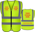 BeautyWill Custom Safety Vest Customized Logo Class 2 High Visibility by BeautyWill