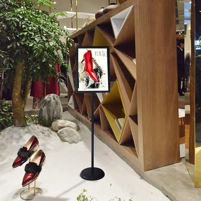 11 x 17 Inch Adjustable Pedestal Sign Holder Poster Stand, Heavy Duty Floor - Image 8