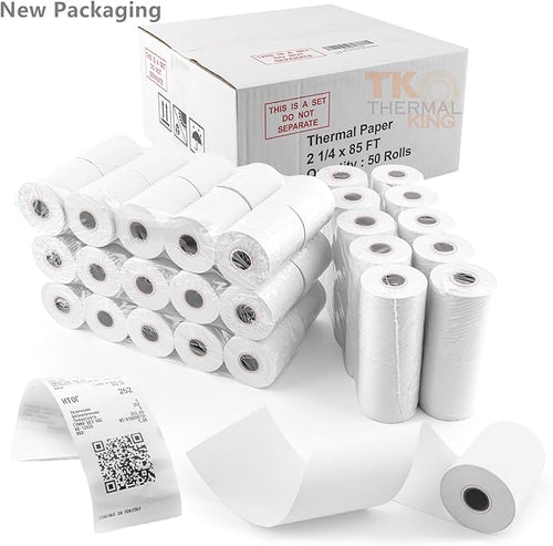 2 1/4" x 85' Thermal Paper, POS Receipt Paper - Image 2