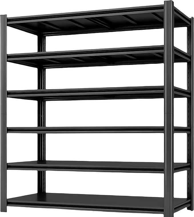 6-Tier 55" W x 24" D x 84" H Garage Shelving 3500LBS Storage Shelves Heavy Duty by LIJIUHOME