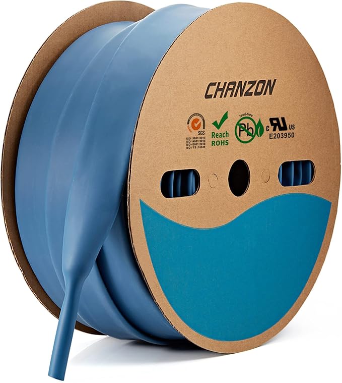 Chanzon 3:1 Ratio - 80ft Roll - Heat Shrink Tubing 1-1/2" - Marine Grade by Chanzon