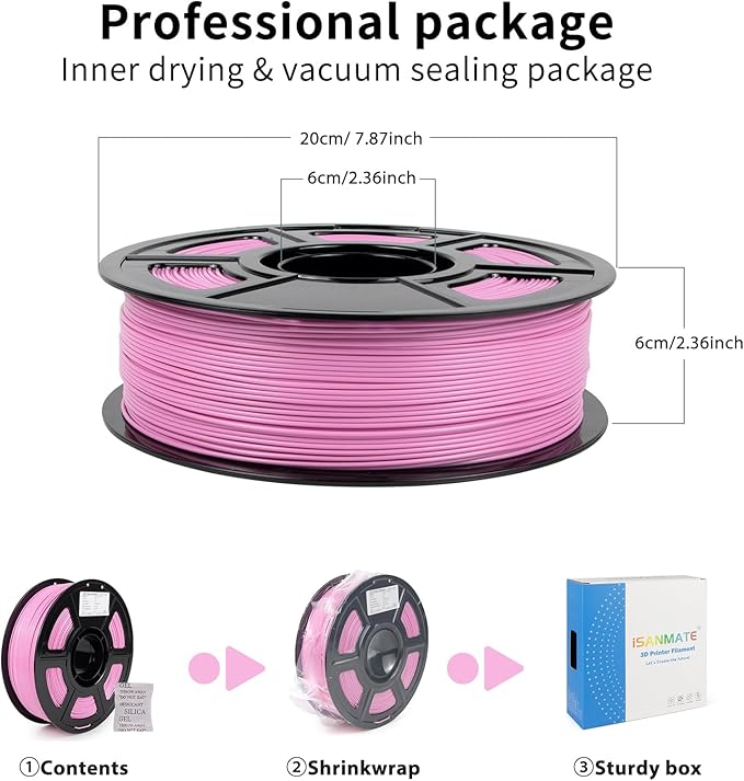 iSANMATE ASA 3D Printer Filament Bundle 4KG, UV & Weather Resistant 3D Printer - Image 7