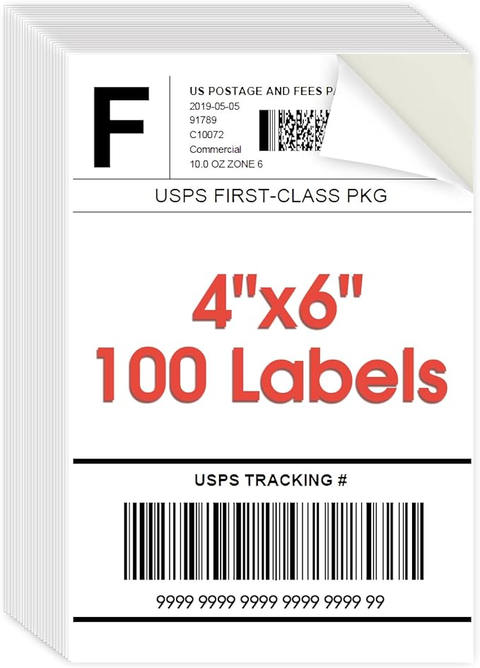MaxGear 4x6 inch Shipping Address Labels, by MaxGear