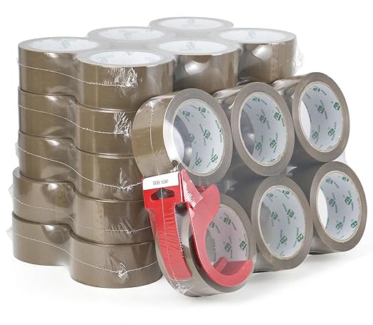 BOMEI PACK 36Rolls Brown Packing Tape by BOMEIPACK