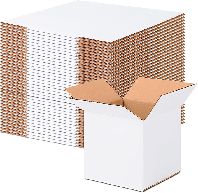 6x6x6 Small Shipping Boxes Set of 40 by JOWLOT