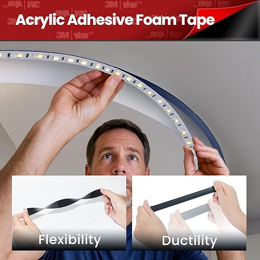 Double Sided Heavy Duty Tape, Made of 3M VHB Tape, 16.5 FT × 0.94 in Mounting - Image 4