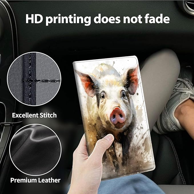 Car Registration and Insurance Holder, Leather Car Glove Box Organizer - Image 4