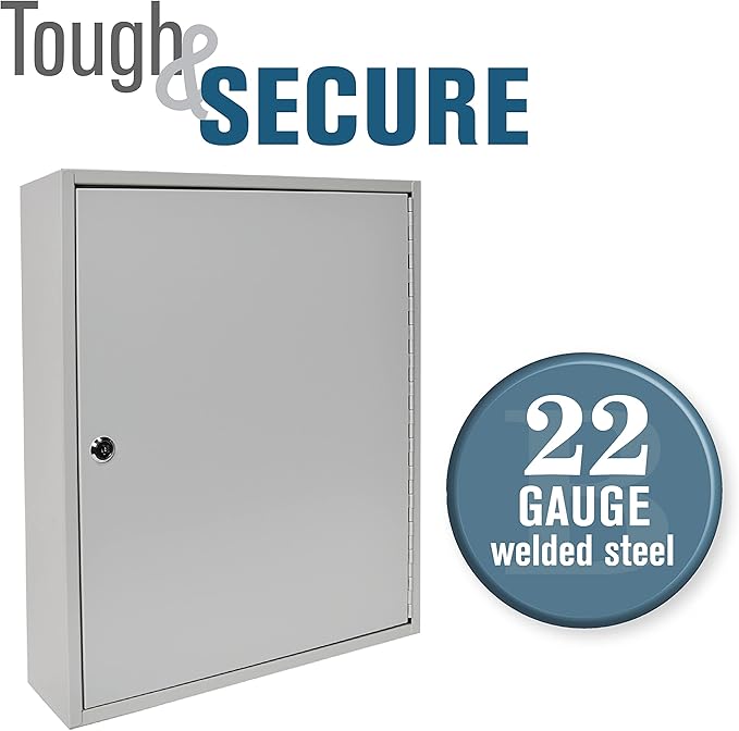 BankSupplies STEELMASTER 200-Key Cabinet | Piano Hinged Door | Steel - Image 4