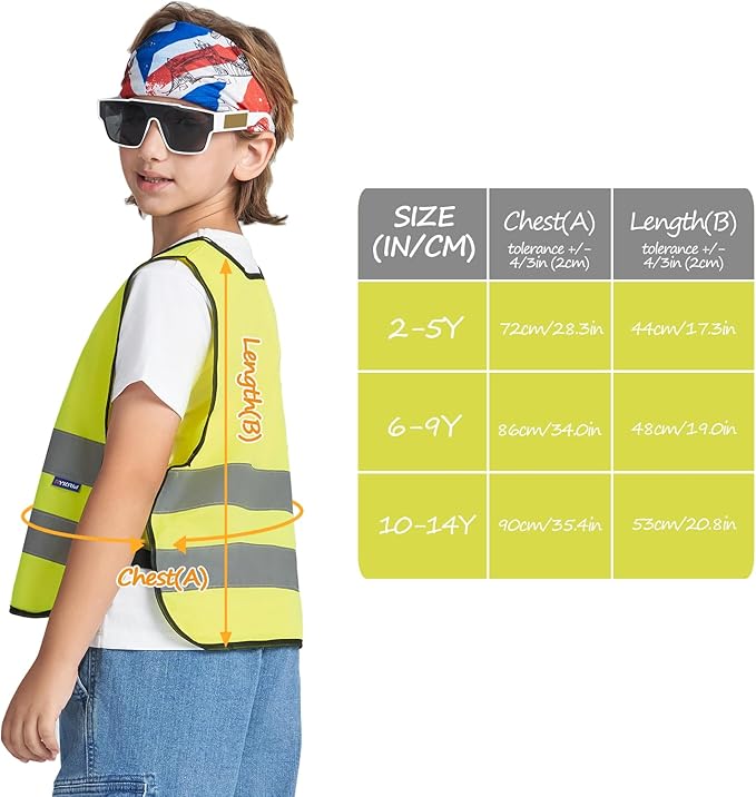 A-SAFETY Kids High Vis Reflective construction Safety vest customized LOGO - Image 3