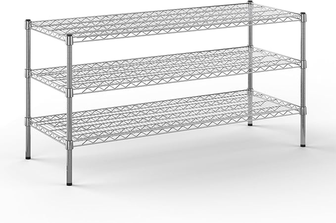 21" Deep x 54" Wide x 27" Height Wire Shelving Kit | 3-Tier | NSF Commercial by Regal+Altair
