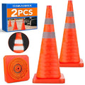 28 Inch Collapsible Traffic Safety Cones by TENKAIWICK