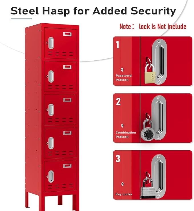 Metal Lockers - 66" Height Steel Lockers - Image 4