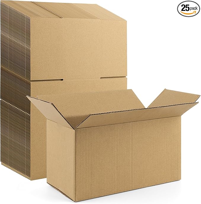 Frametory 11x6x6 Pack of 25 Corrugated Cardboard Packing Shipping Mailing by Frametory