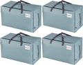 VENO 4 Pack Moving Bags and Large Christmas Decoration Storage Bins by Veno