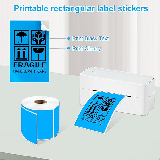 3 X 5 Inch Printable Rectangle Color Coding Labels, 300 Per Roll Adhesive Color - Image 3