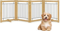 Wire Dog Gate Solid Wood Frame, Anti-Chewing, Indoor Freestanding Pet Gate by Acovy