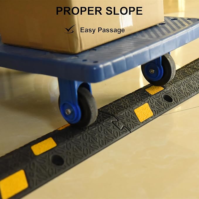 OrangeStar 6 Pack 17" Cable Protector Cover Ramps, 1-Channel Floor Protective - Image 6